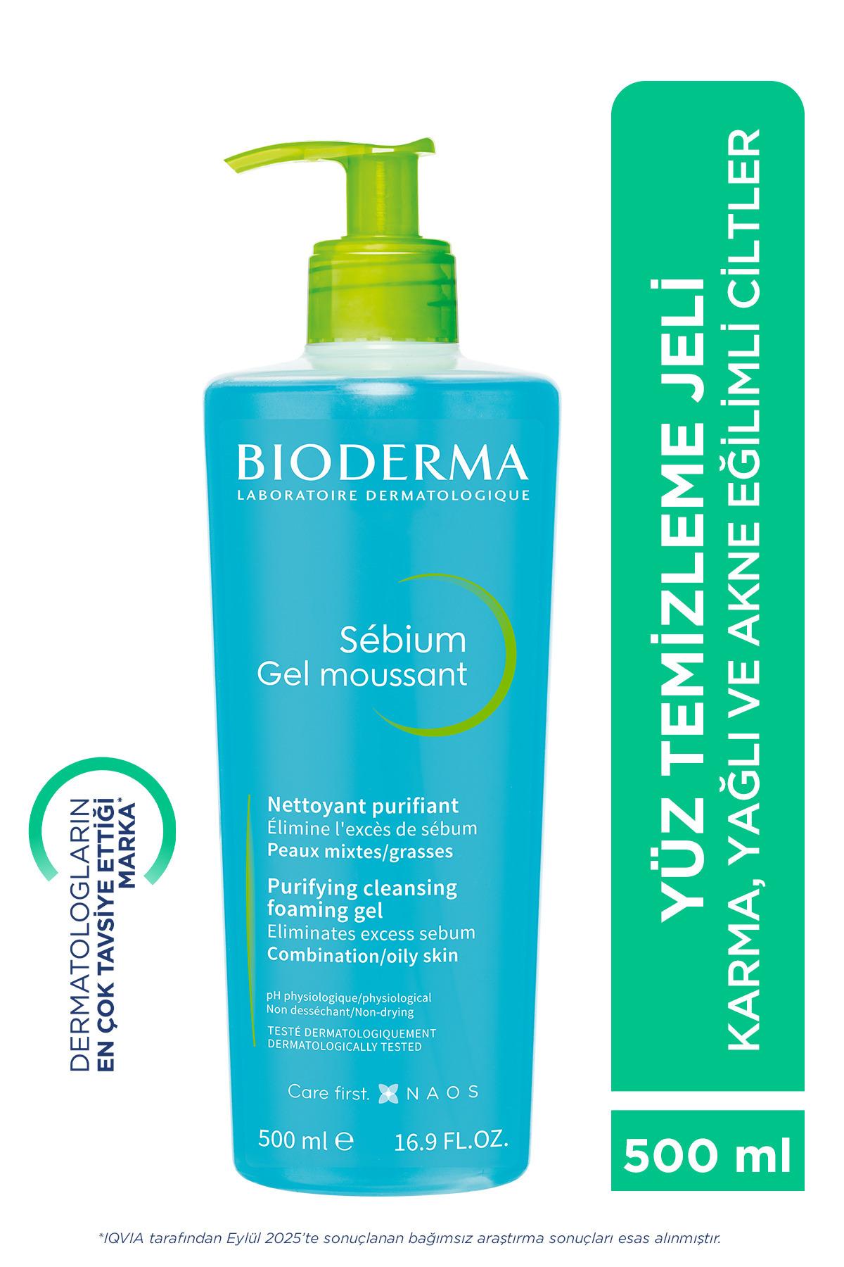 Bioderma Sébium Foaming Gel Yüz Yıkama Jeli 500 ml Yorumları, Fiyatı