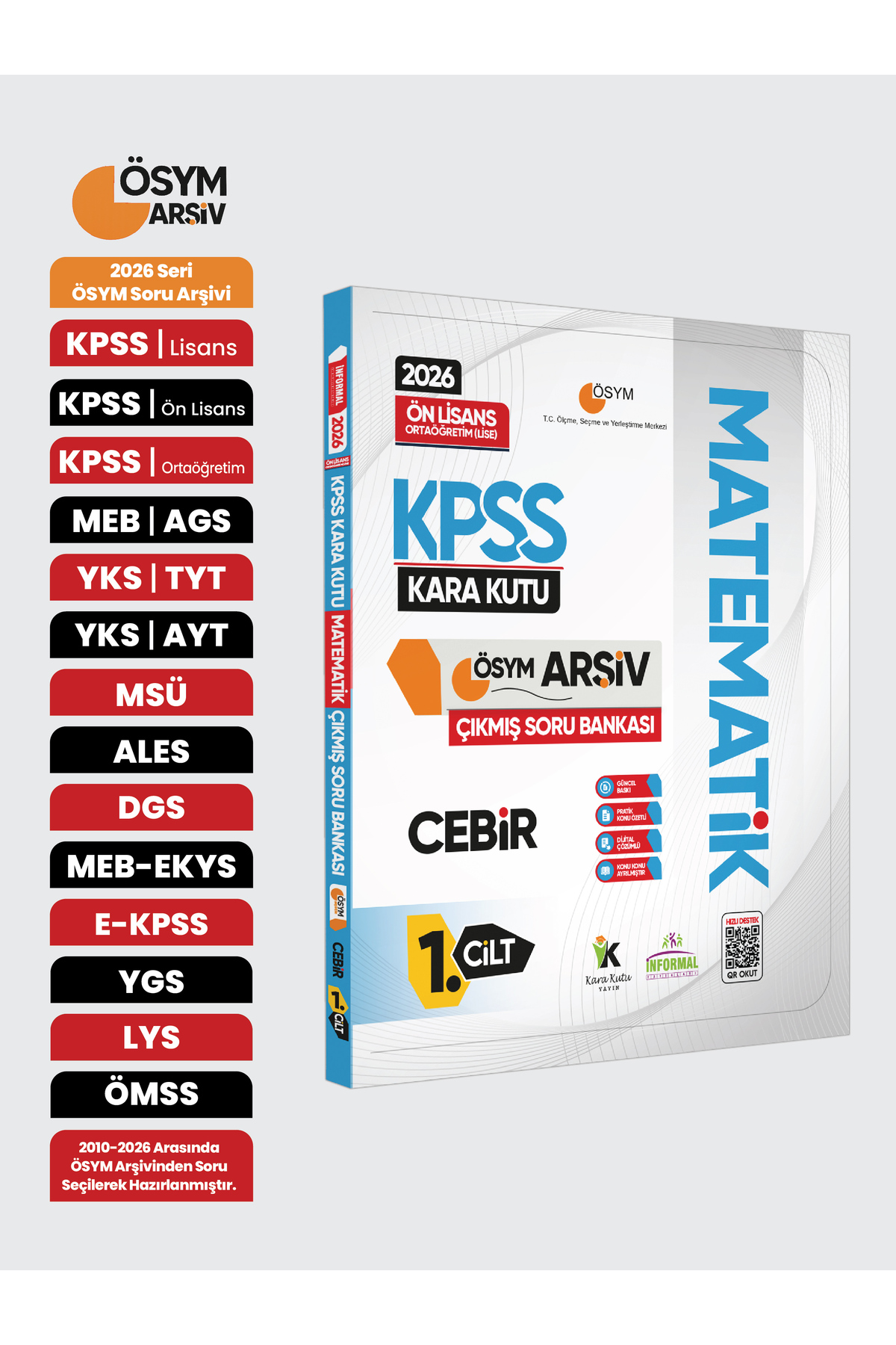 Karakutu Yayınları 2026 KPSS Önlisans/Ortaöğretim Matematik Kara