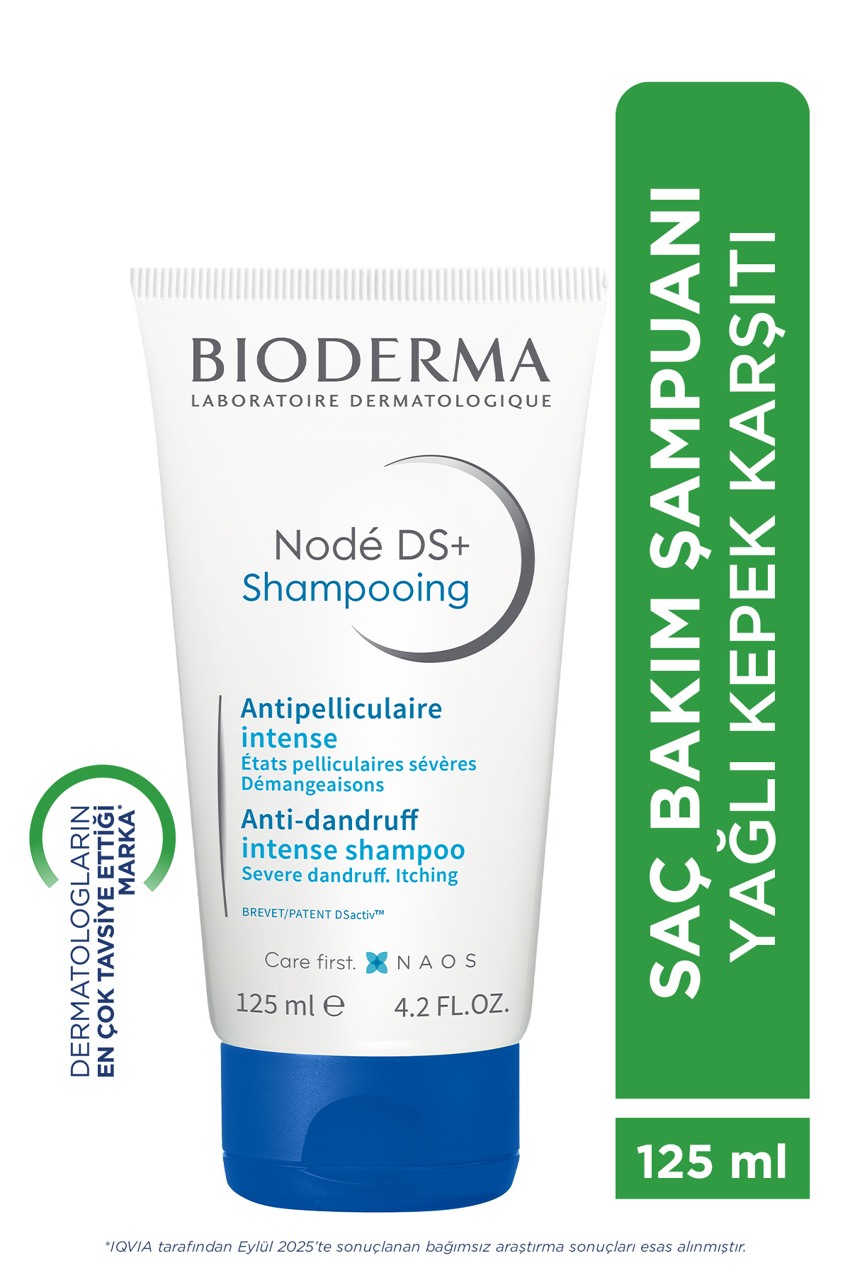 Bioderma Node DS+ Cream Yağlı Kepek, Kaşıntı ve Pullanma Karşıtı Deterjan İçermeyen Arındırıcı Şampuan 125ml — 3701129805060