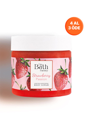 THE BATH FACTORY Nemlendirici Ve Arındırıcı Strawberry Passion Vücut Peelingi...