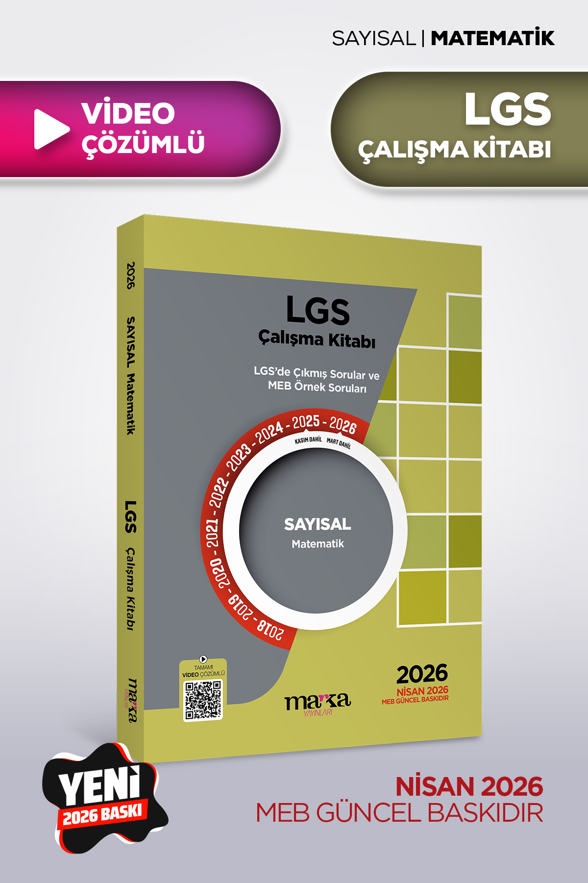 Marka Yayınları 2026 Nisan Güncel 8. Sınıf LGS Çıkmış Sorular ve