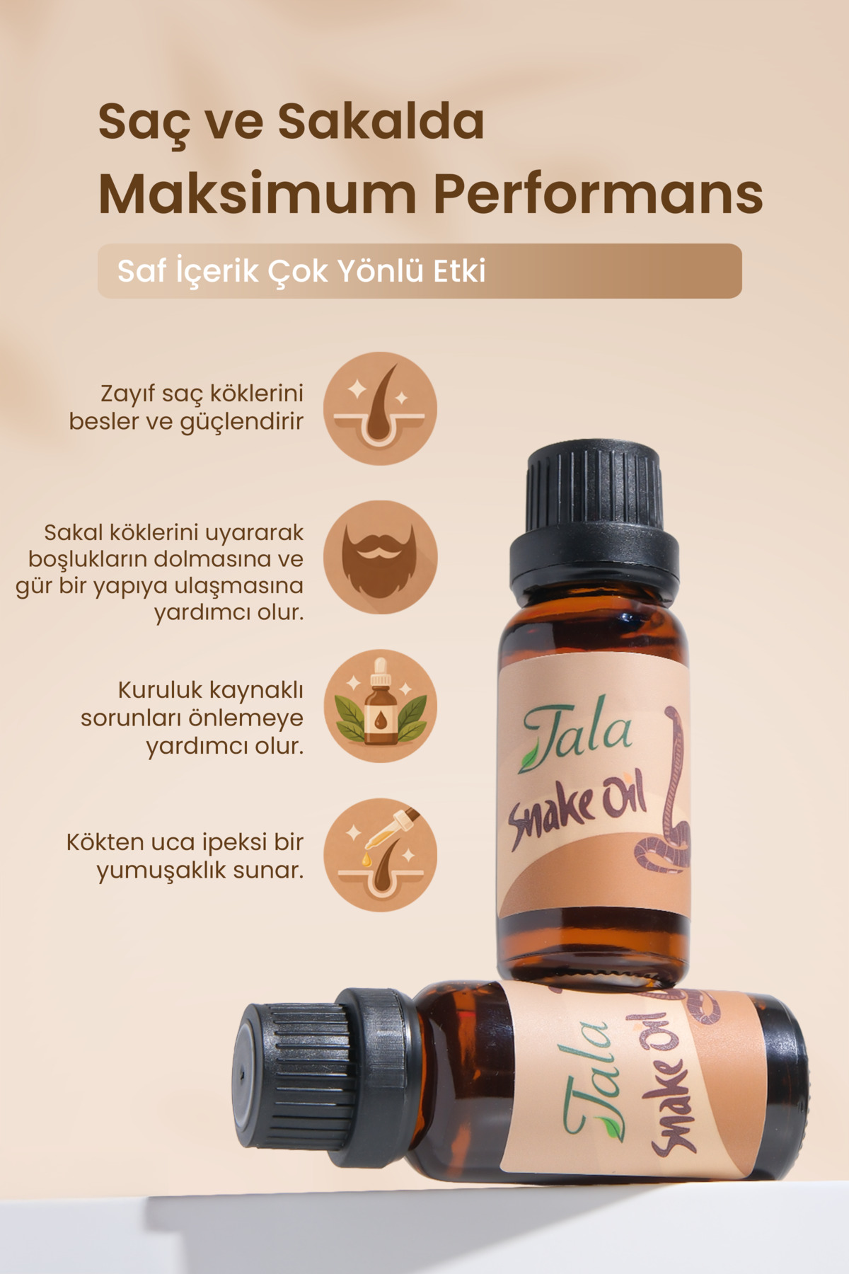 Yılan Yağı Saç Dökülmesi Karşıtı Saç Besleyici ve Onarıcı Saç Bakım Yağı 20 Ml — yılan1 — تصویر 7 از 9