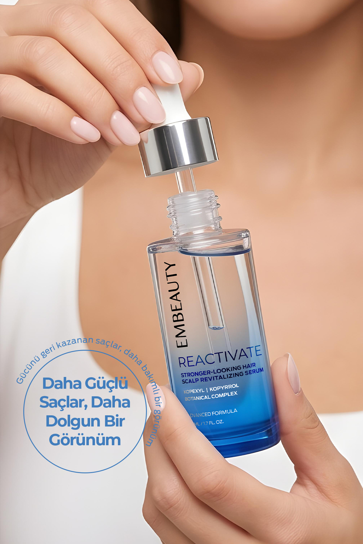 Reactivate Saç Uzatan & Dökülme Karşıtı Güçlendirici Complex Serum 50 ML — TYCF6E5E774636994BD524C00 — تصویر 5 از 7