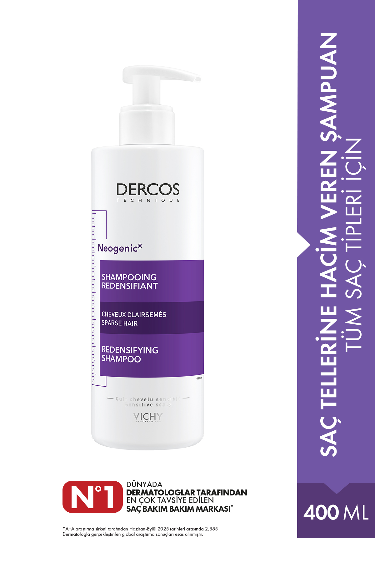 Vichy Dercos Neogenic Şampuan 400 ml Saç Yoğunlaştırıcı Yorumları, Fiyatı