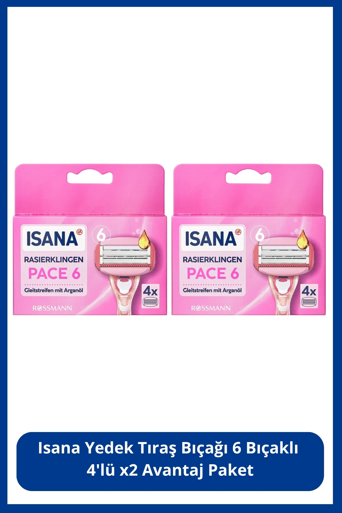 ISANA Yedek Tıraş Bıçağı 6 Bıçaklı 4'lü X2 Paket - Fiyatı, Yorumları