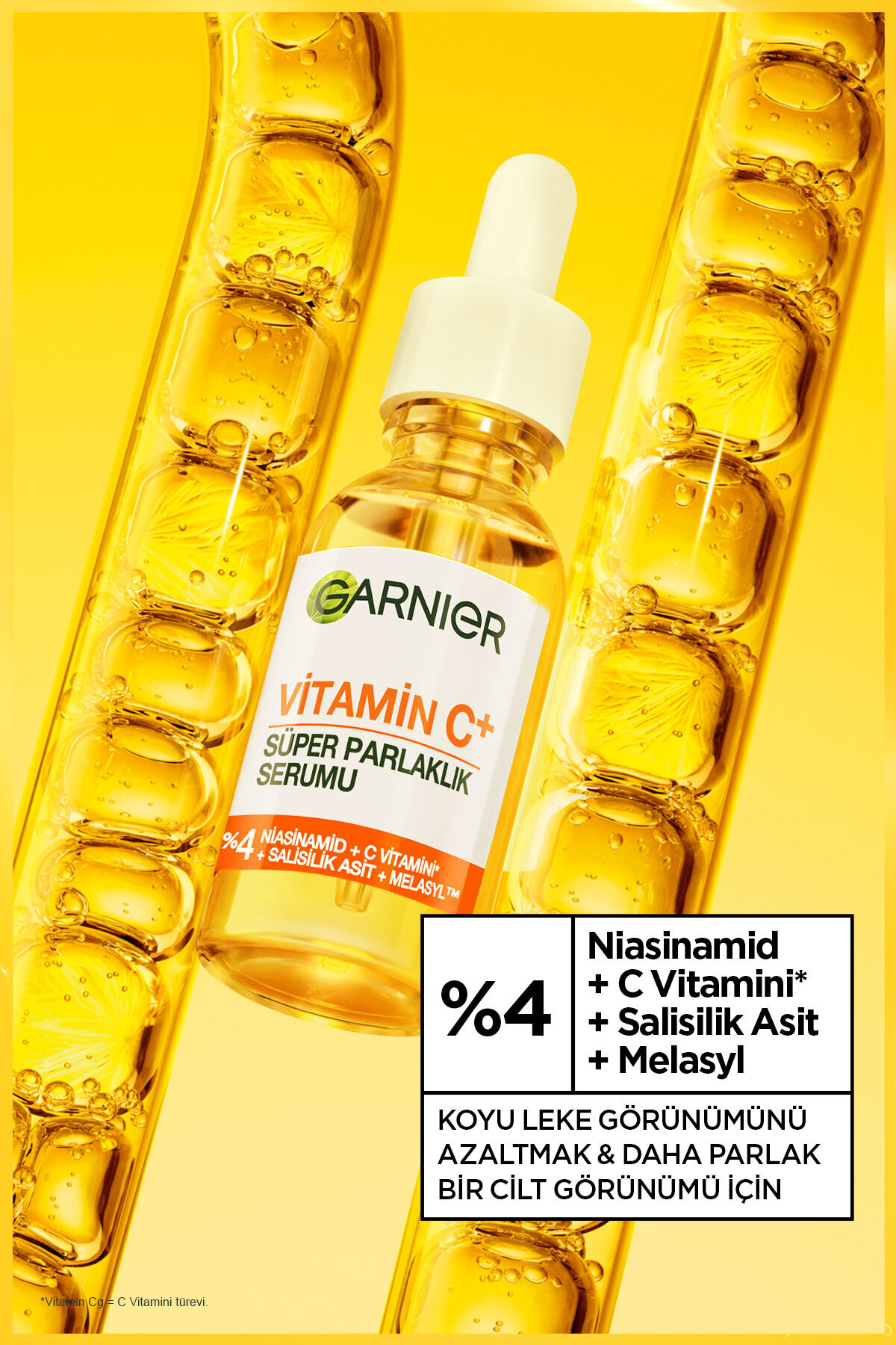 Vitamin C+ Süper Parlaklık Yüz Serumu 30 ML Niasinamid, Salisilik Asit, Melasyl Aydınlatıcı Serum — 3600542433341 — تصویر 3 از 9