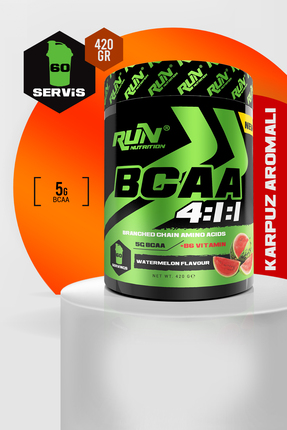 Run Nutrition Bcaa 4.1.1 - Karpuz Aromalı - 420 gr - 60 Servis