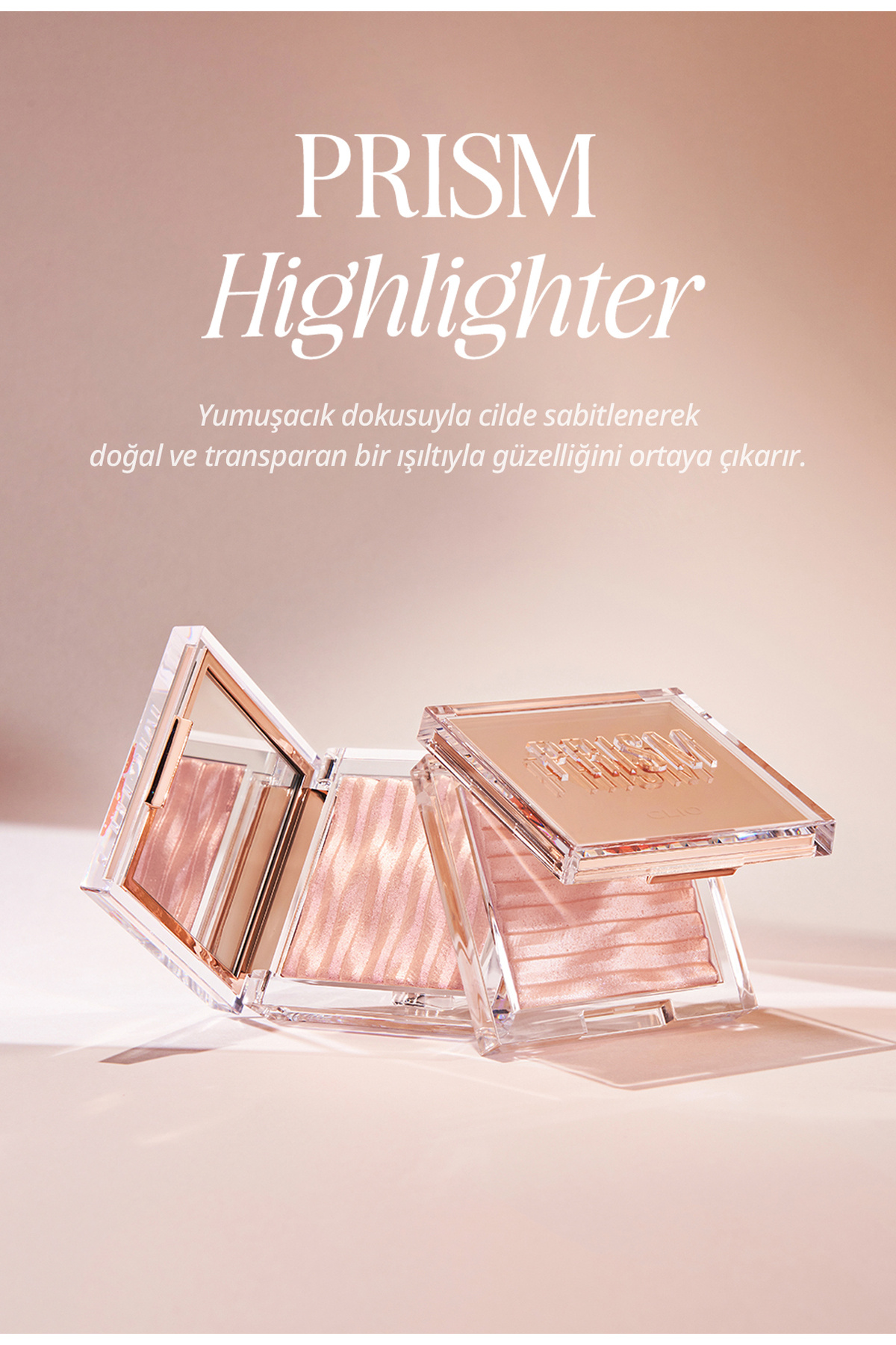 هایلایتر Prism شماره 02 Fairy Pink، هایلایتری که با ذرات ریز مروارید، درخشندگی شدیدی ایجاد می‌کند — صورتی 111160 — تصویر 9 از 9
