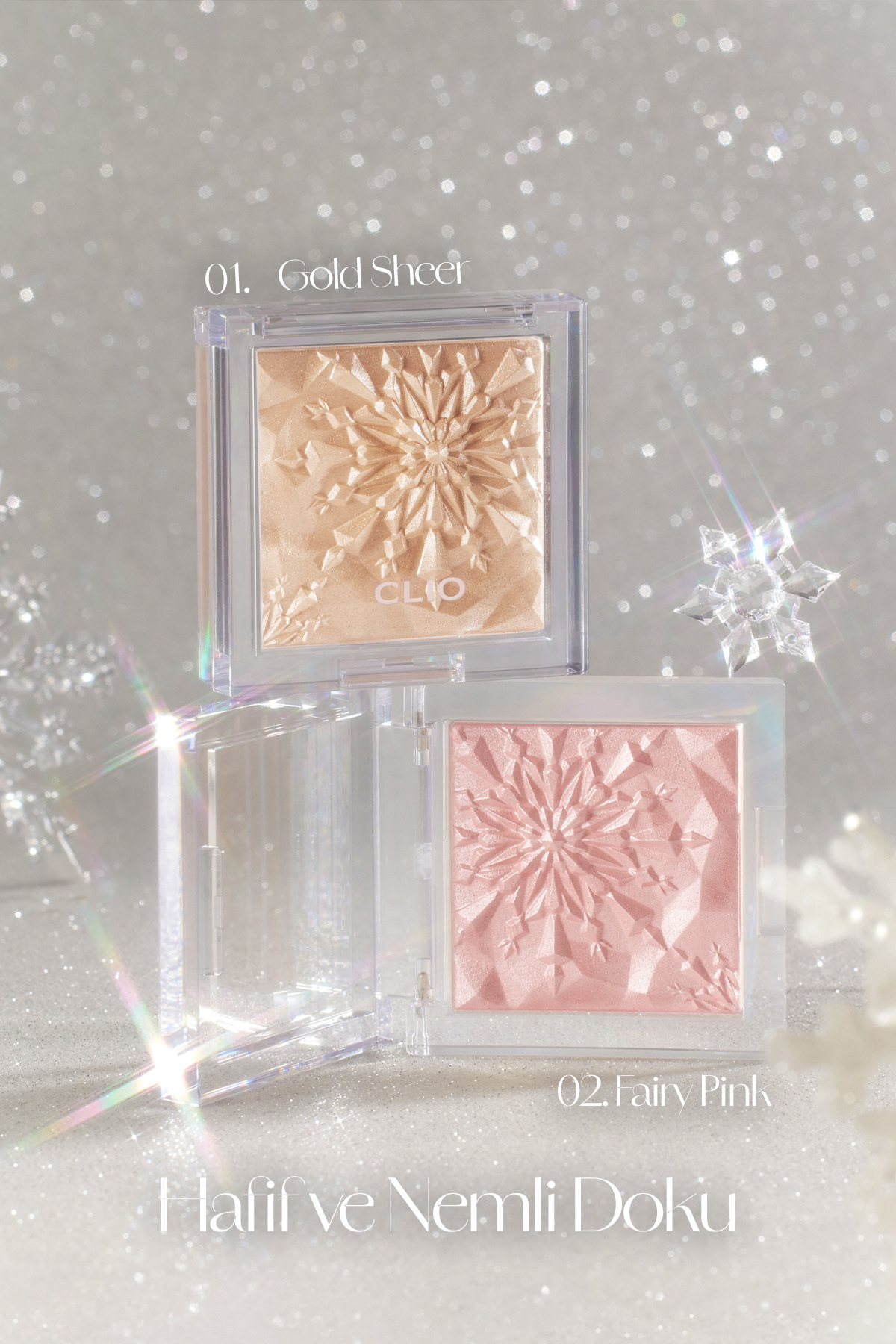 هایلایتر Prism شماره 02 Fairy Pink، هایلایتری که با ذرات ریز مروارید، درخشندگی شدیدی ایجاد می‌کند — صورتی 111160 — تصویر 4 از 9