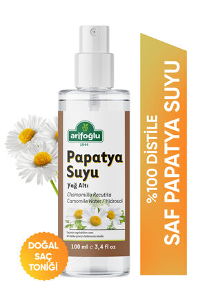 Arifoğlu Saf Papatya Suyu & Hidrosolu, Saç Rengi Açıcı ve Parlaklık Verici To...