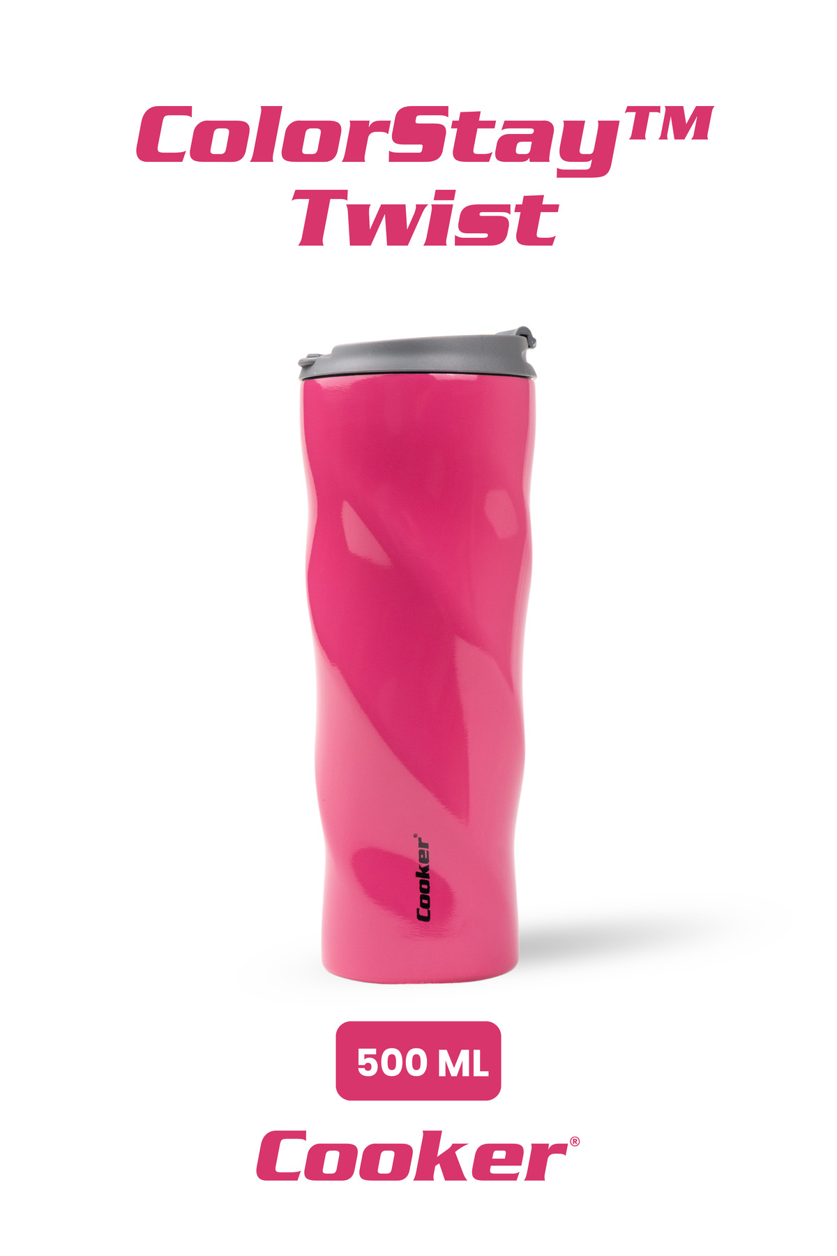 ColorStay Twist 500ml Stainless Steel Cup Thermos CKR2051