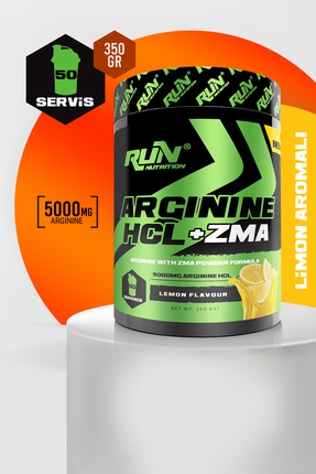 Run Nutrition Arginine HCL + ZMA - Limon Aromalı - 50 Servis - 350g