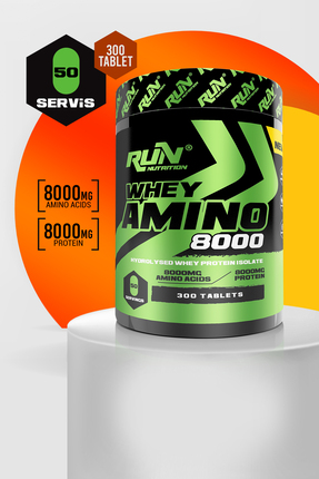Run Nutrition Whey Amino 8000 - 300 Tablet - 50 Servis
