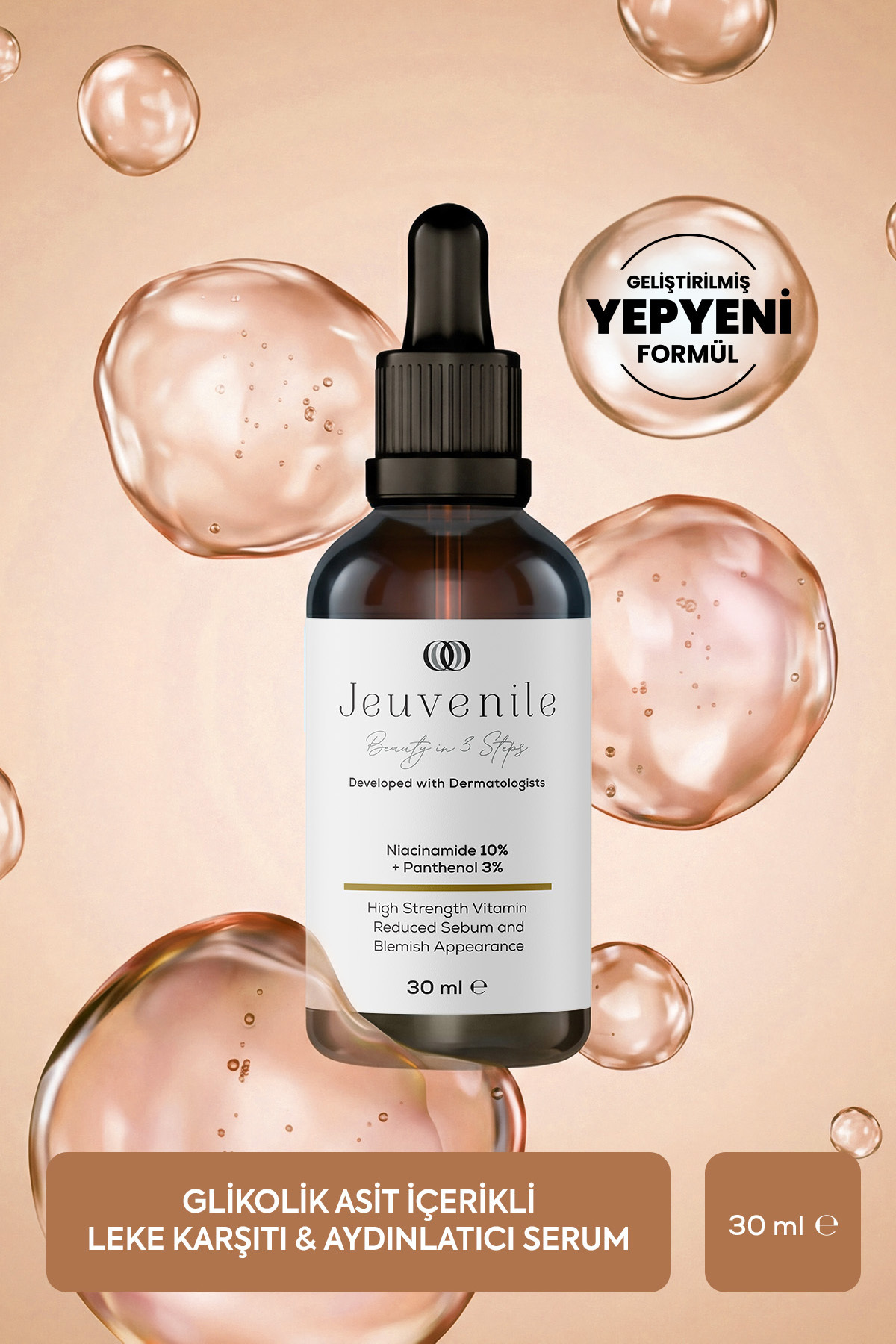 Jeuvenile %10 Niacinamide Serum – Ton Eşitleme & Uzun Süre Nem