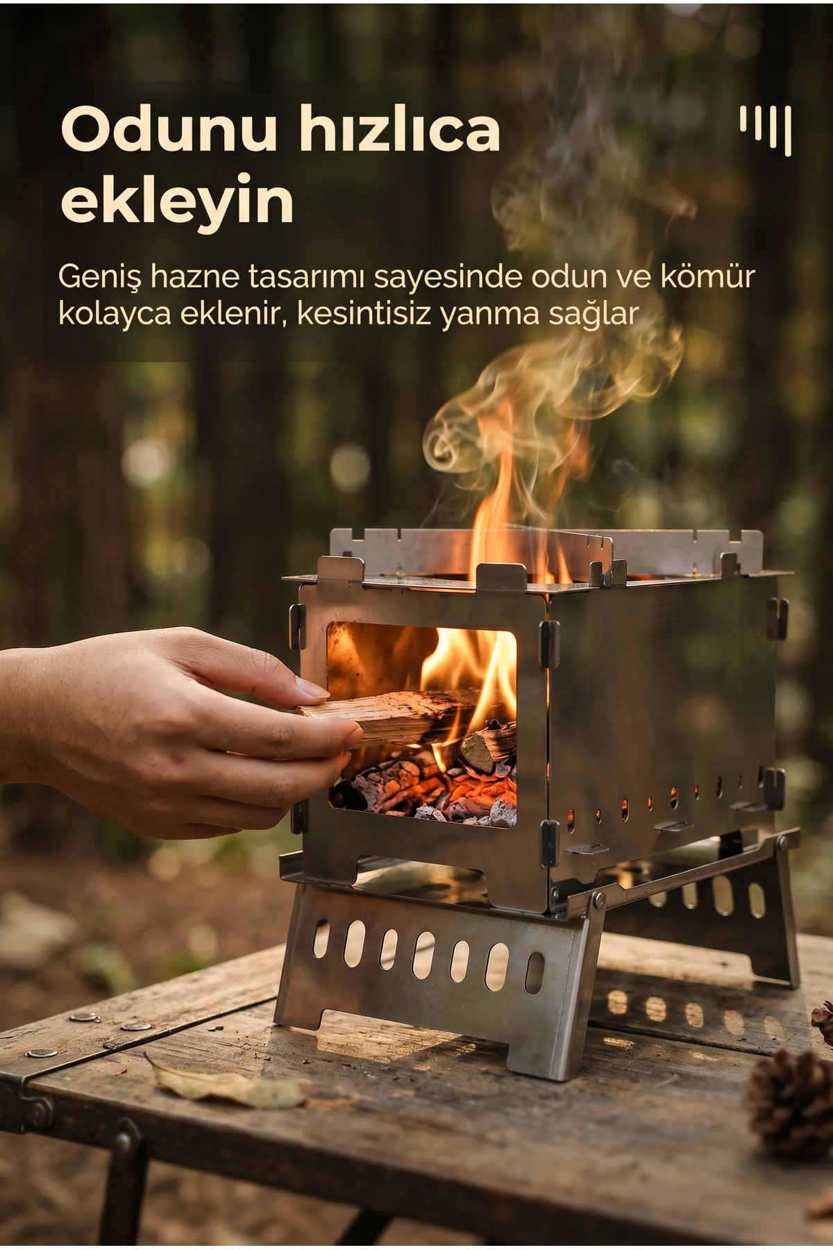 Outdoor Katlanabilir Kamp Ocağı & Izgara 4