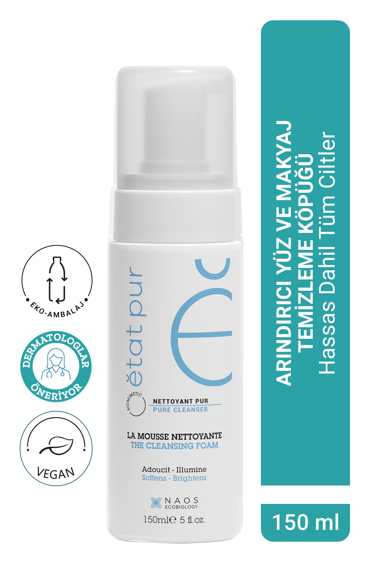 The Cleansing Foam Tüm Ciltler İçin Nazik Arındırıcı ve Yumuşatıcı Yüz Temizleme Köpüğü 150 ML — 3002091456 — تصویر 1 از 9