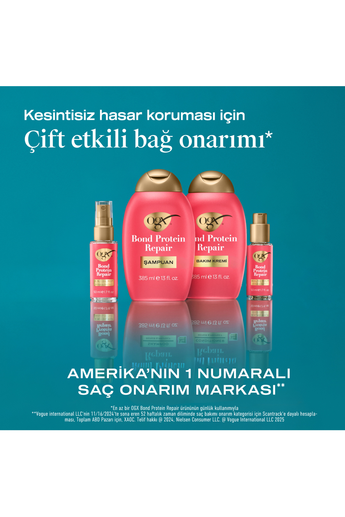 Bond Protein Repair 3 Etkili Saç Bakım Yağı 50 ml — 3574661818481 — تصویر 4 از 8