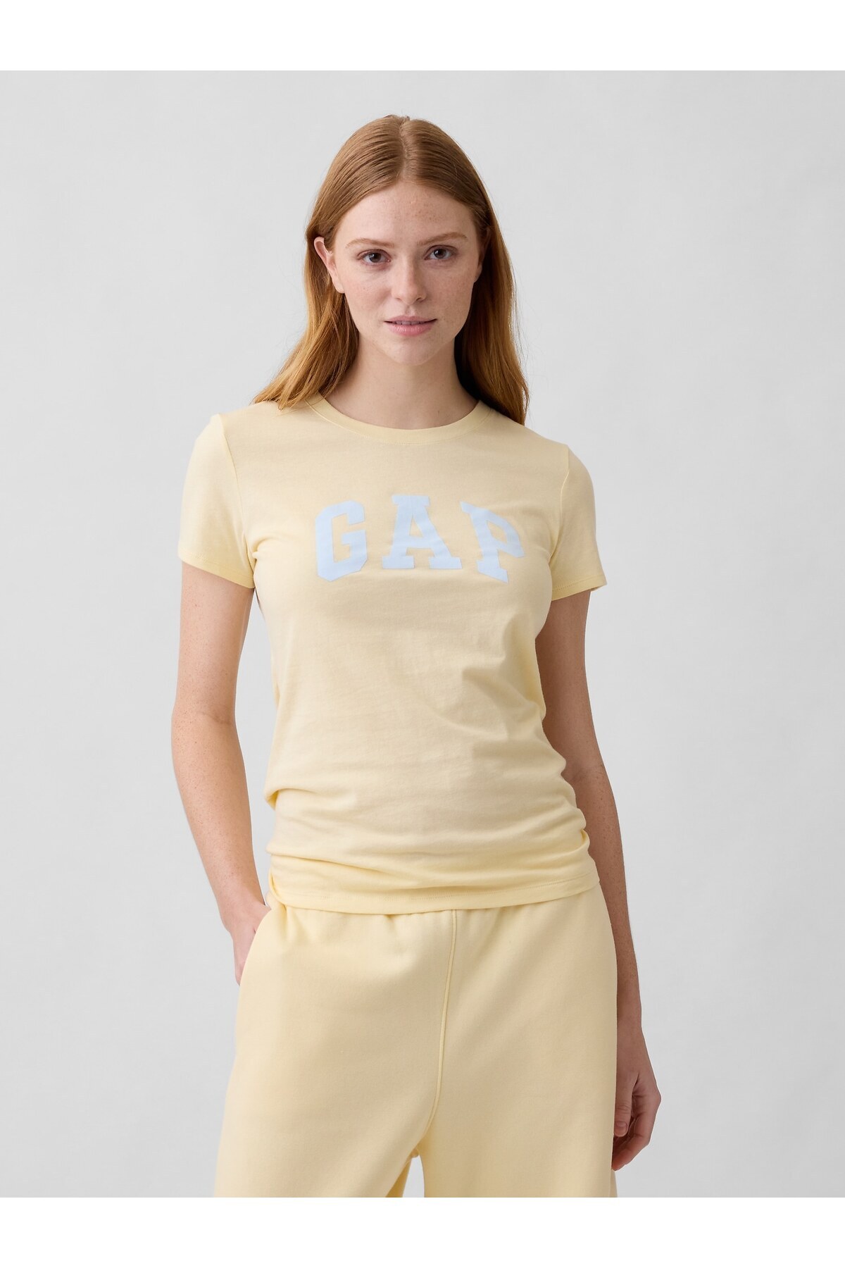 GAP V-Gap Ss Clsc Tee Women's Logo T-Shirt 729555020