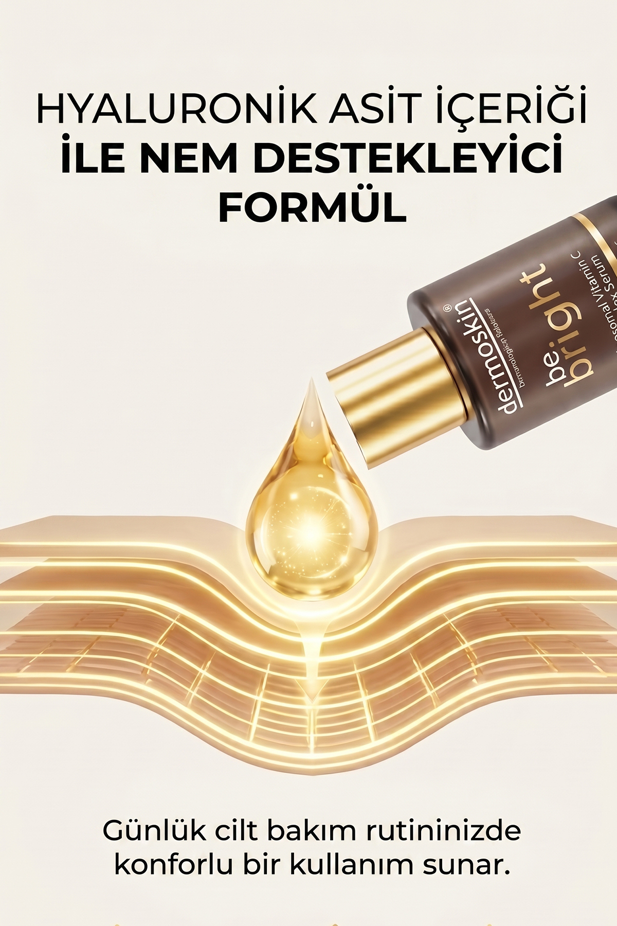 Be Bright Liposomal Vitamin C Complex Serum | Kırışıklık Giderici | Hyaluronik Asit | 30 ml — DER0300 — تصویر 6 از 8