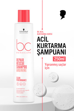 Bonacure Bc Clean Acil Kurtarma Şampuanı 250ml