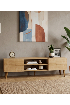 Monte Sehpa Plane Tv Ünitesi 150cm - Meşe