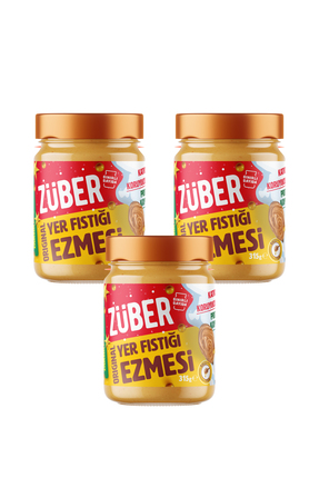 Züber Original Yer Fıstığı Ezmesi 315g x 3 Adet