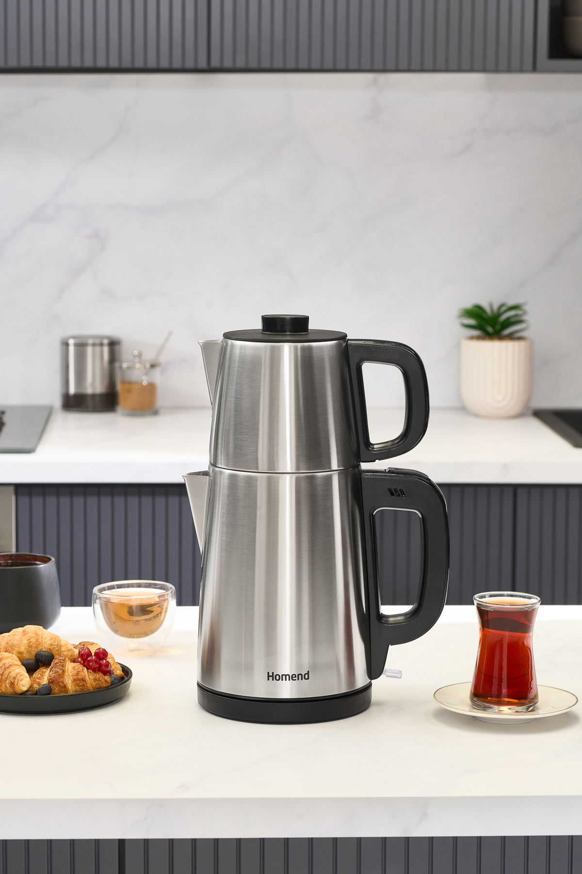 HOMEND Royaltea 1728h Çay Makinesi Inox
