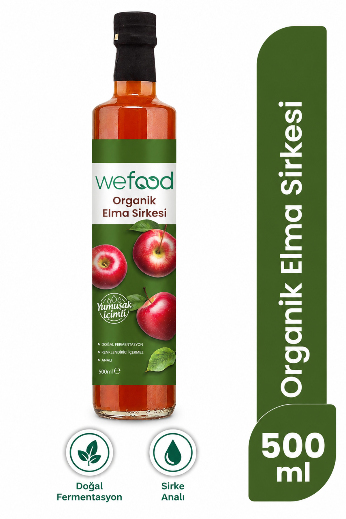 Wefood Organik Elma Sirkesi 500 ml - Fiyatı, Yorumları