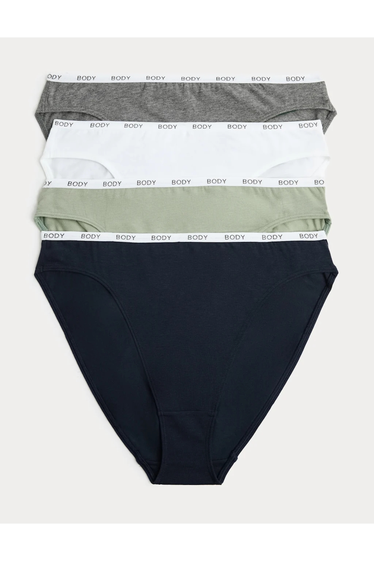 Marks & Spencer 4er-Pack Baumwollreiche High-Leg-Unterhosen