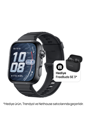 Huawei Watch Fit 5 Pro Akıllı Saat - Siyah, Huawei Freebuds SE3 Siyah Hediyeli