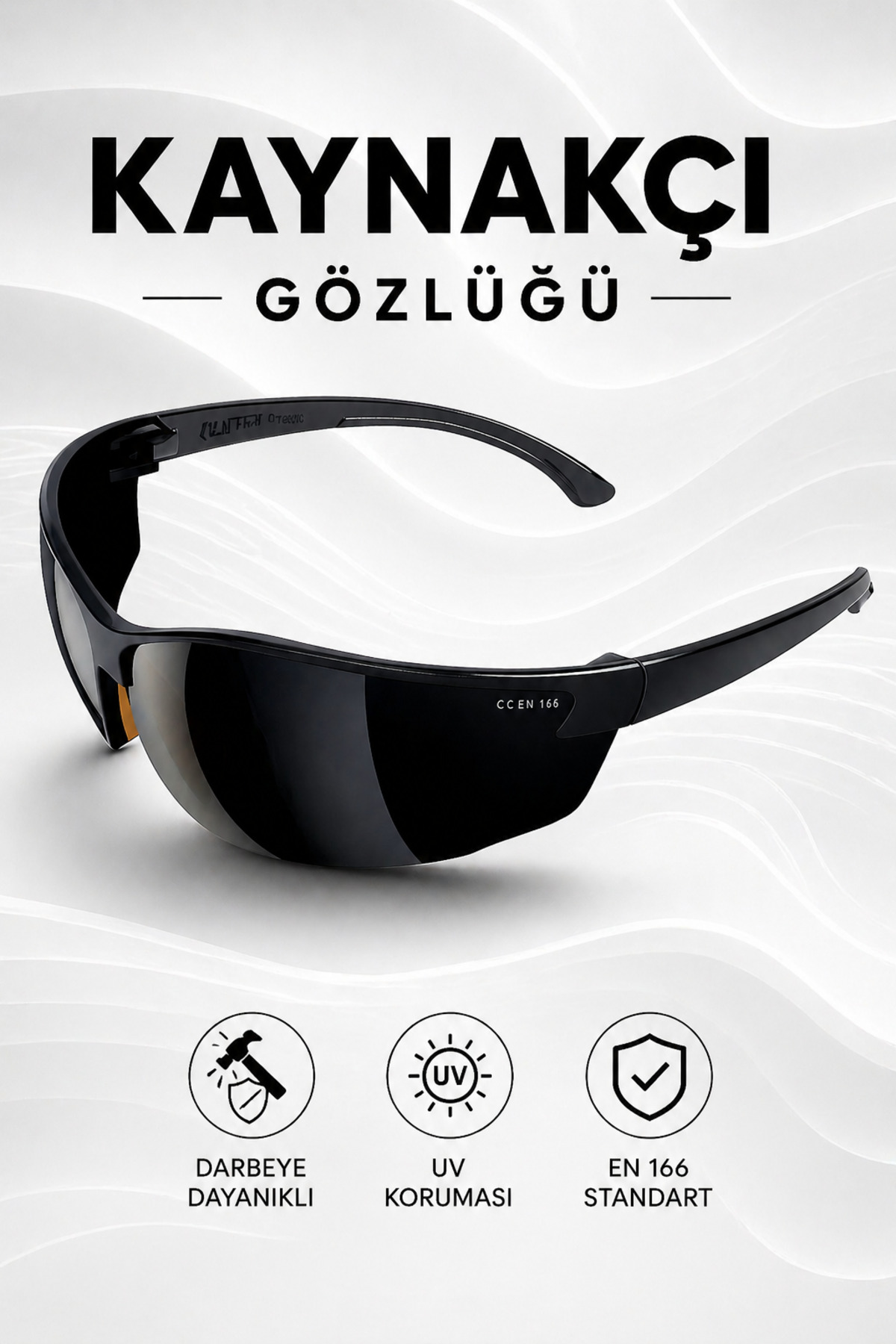 Occupational Safety Welder Goggles UV Protective Silicone Glasses S1100 Black Products