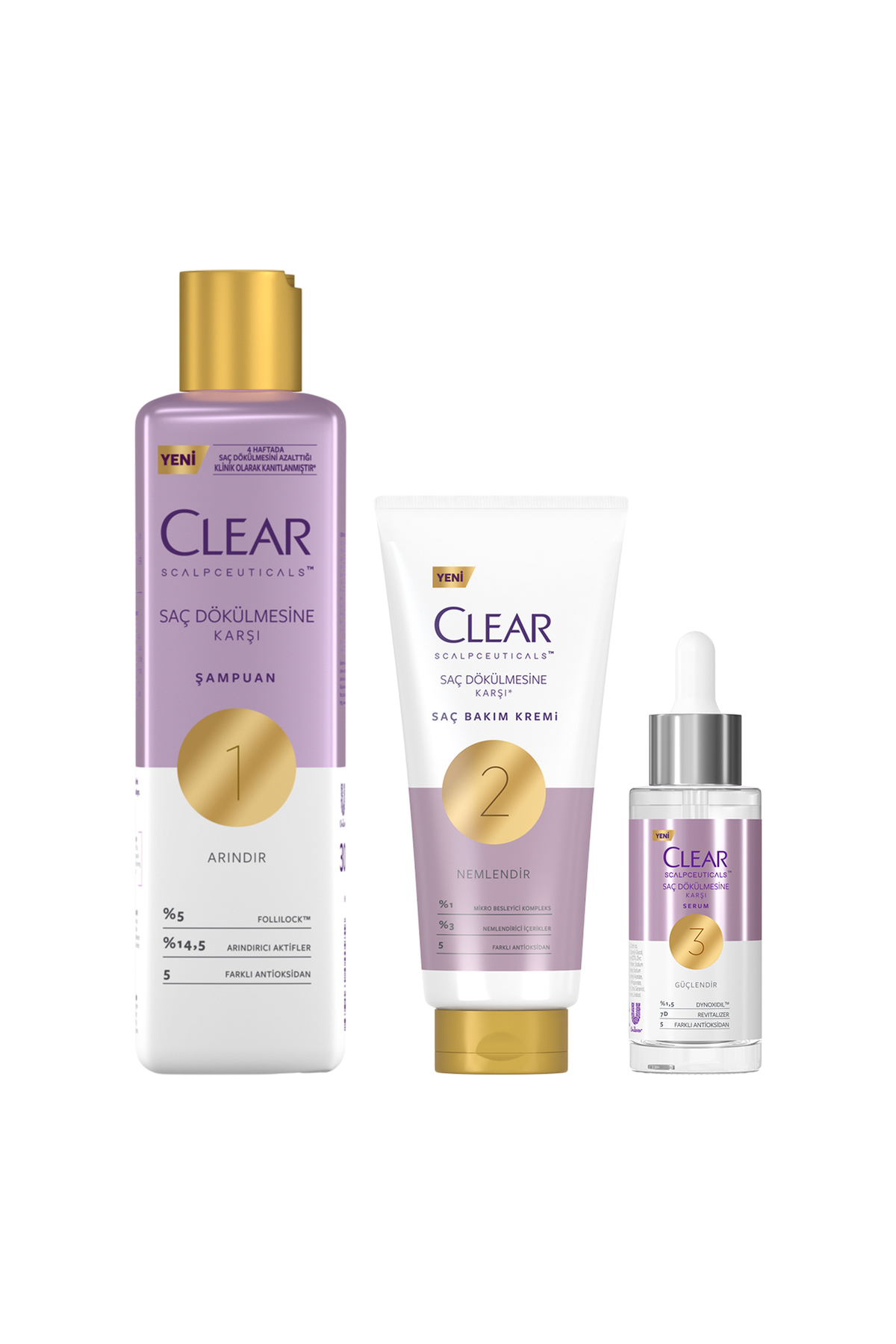 Scalpceuticals Saç Dökülmesine Karşı Şampuan 300 ml Saç Bakım Kremi 170 ml Serum 45 ml — SET.UNİ.4148 — تصویر 3 از 9