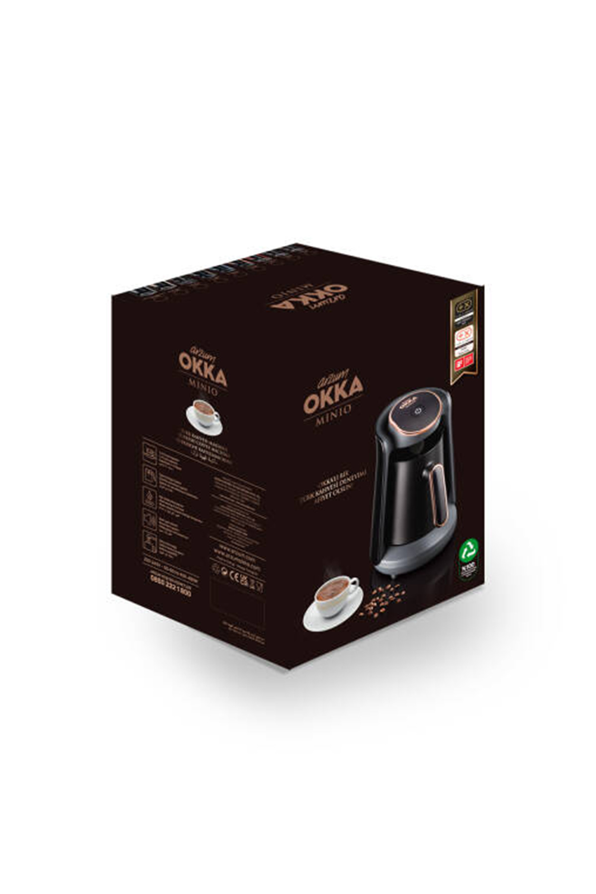 OK004 Okka Minio Türk Kahvesi Makinesi Taşma Önleyici Sistem, 4 Fincan Kapasiteli, Sorgül Buğdayı 7