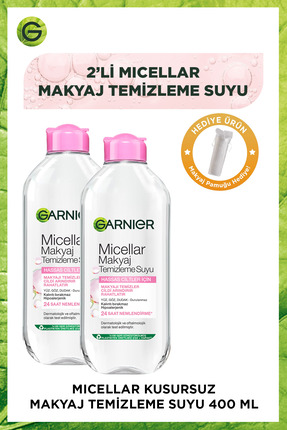 Garnier 2'li Micellar Kusursuz Makyaj Temizleme Suyu 400 Ml + Makyaj Temizlem...