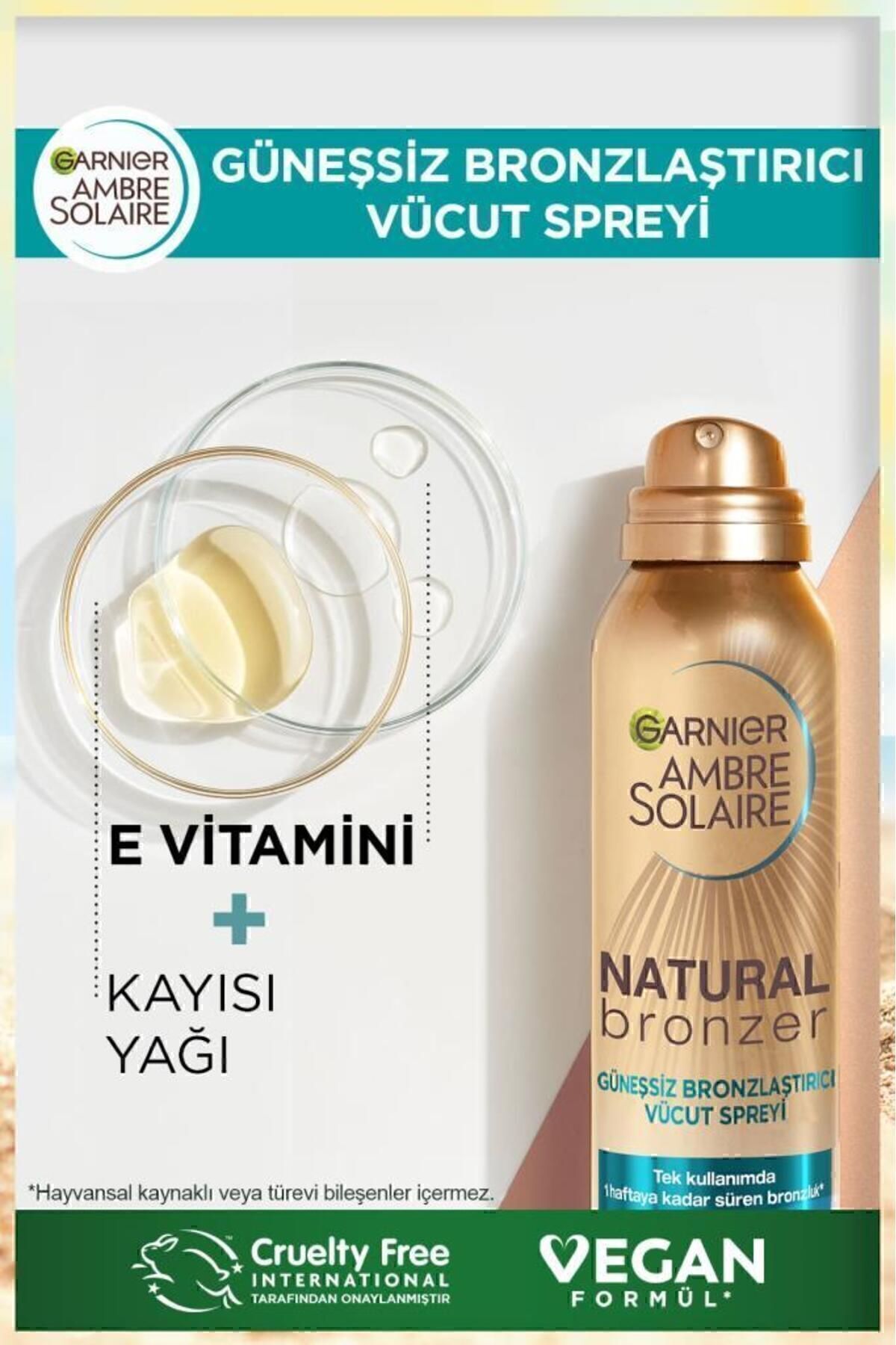 اسپری برنزه کننده طبیعی آمبر سولر بدون آفتاب 150ml