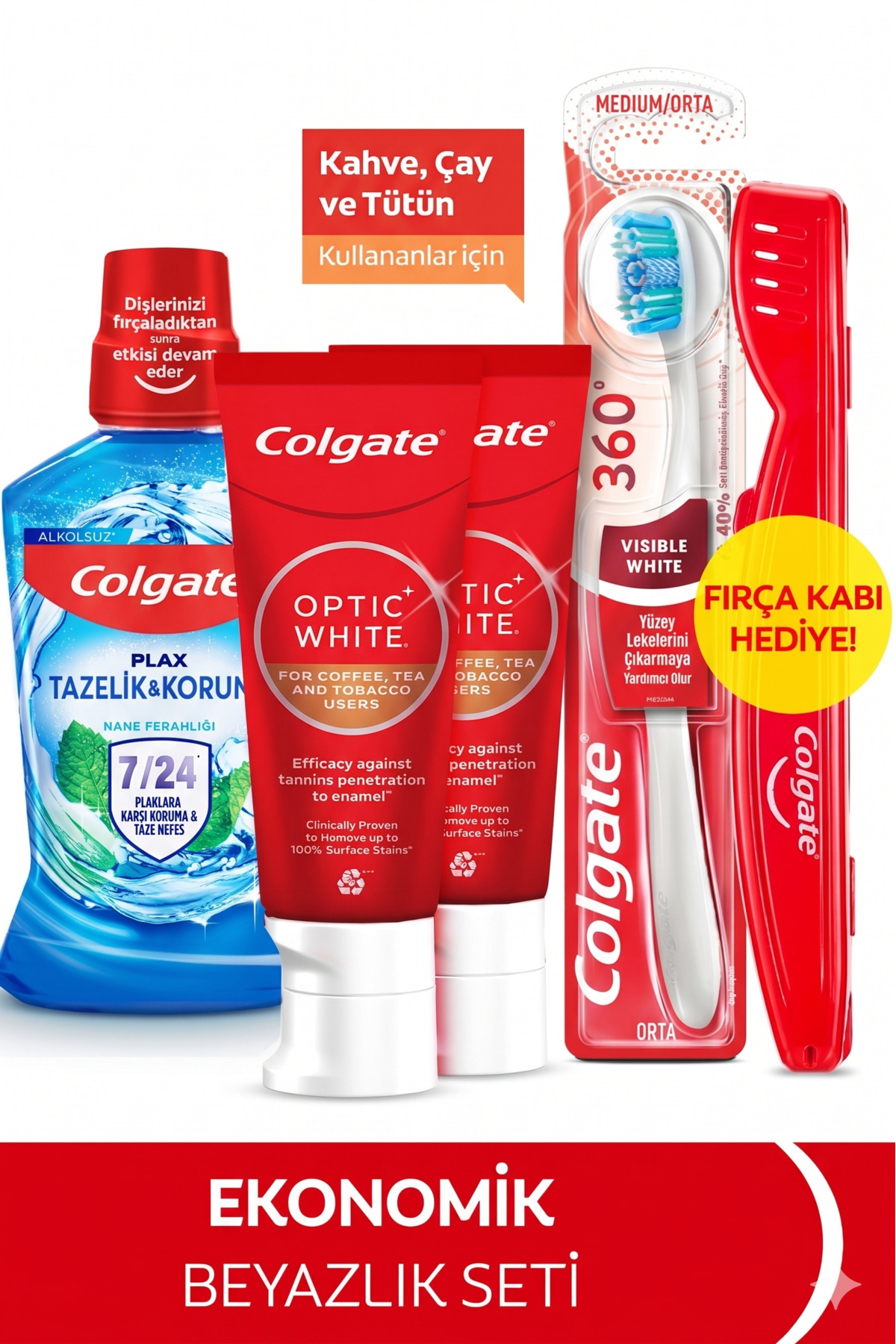 Colgate Optic White Kahve, Çay Kullananlar 50ml 2