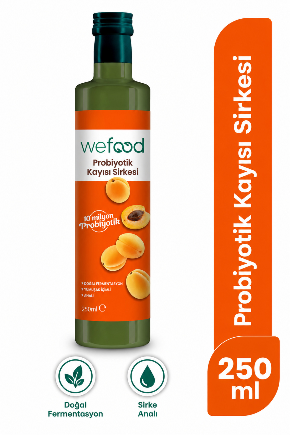 Wefood Probiyotik Kayısı Sirkesi 250 ml - Fiyatı, Yorumları
