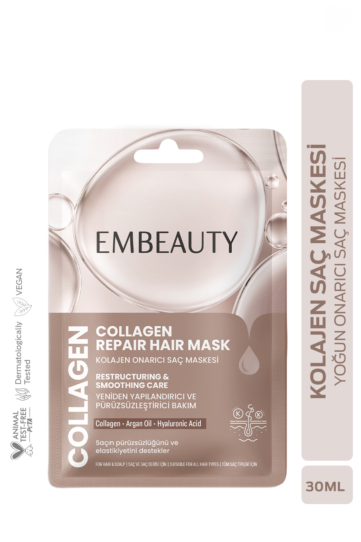 Embeauty Collagen Hair Mask Pürüzsüzleştirici & Onarıcı Bakım 30 ML — CR-M001