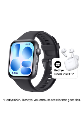 Huawei Watch Fit 5 Akıllı Saat - Siyah, Bluetooth Kulaklık Hediye, Ios Androi...