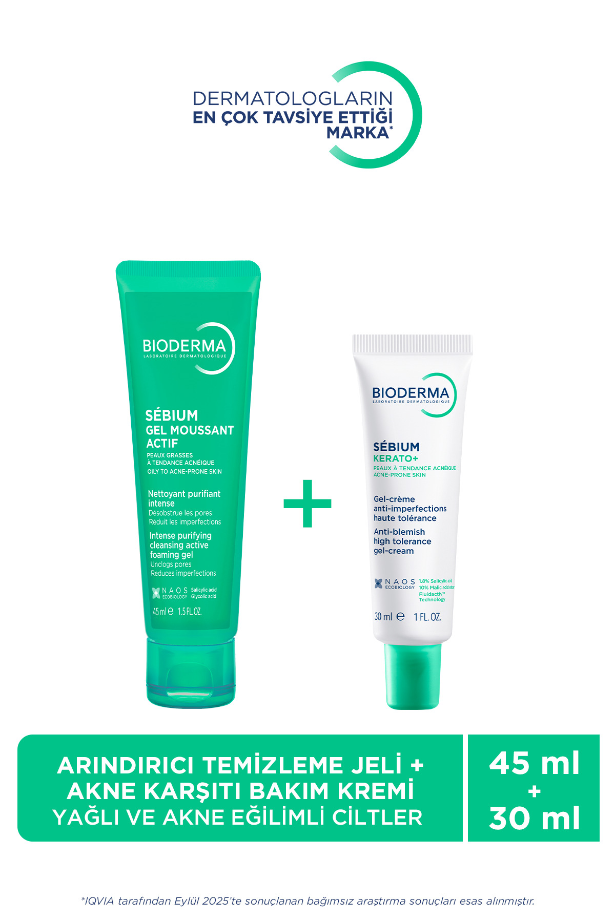Sebium Kerato+ Sivilce Karşıtı Nemlendirici &Sebium Gel Active Arındırıcı Yüz Temizleme Jeli 45ml — 1002999146 — تصویر 1 از 4