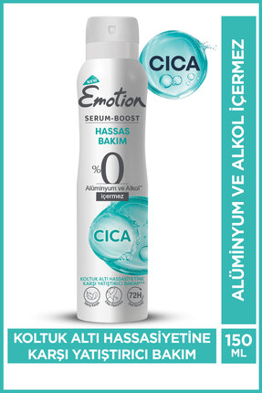 Emotion Serum Boost CICA Hassas Bakım Kadın Sprey Deodorant Alüminyum&Alkol İ...
