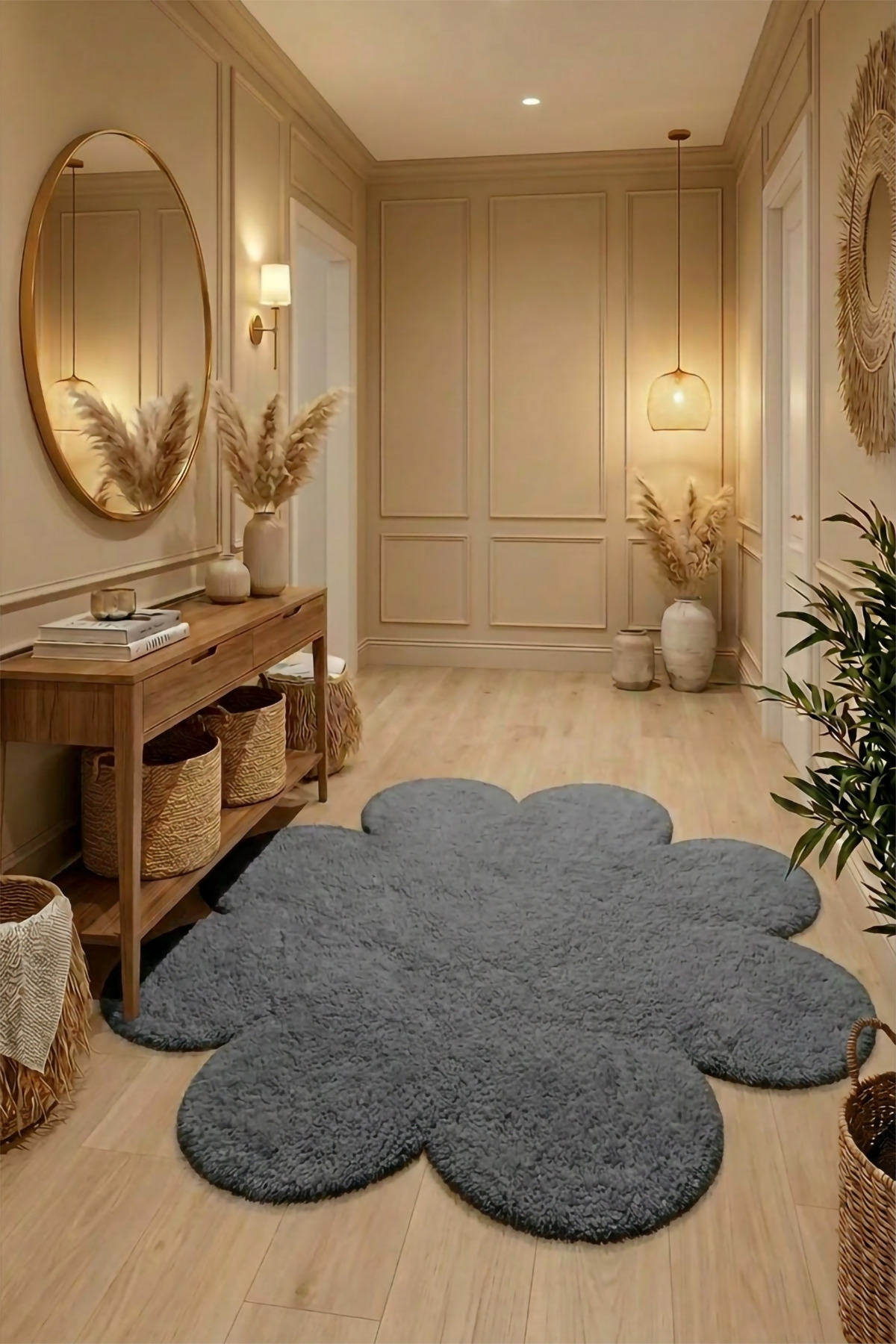 Daisy Model Soft Plush Decorative Living Room Rug