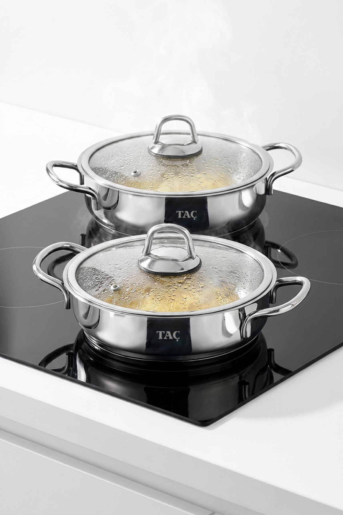 Bengü Pro 4-Piece Stainless Steel Frying Pan Set (18-20 cm)