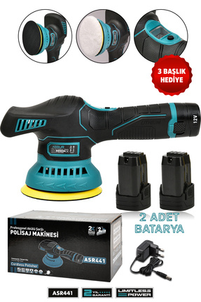 ASSUR 12V Orbital 6 Kademeli Pasta Cila Kaporta Parlatma Şarjlı Polisaj Makinesi