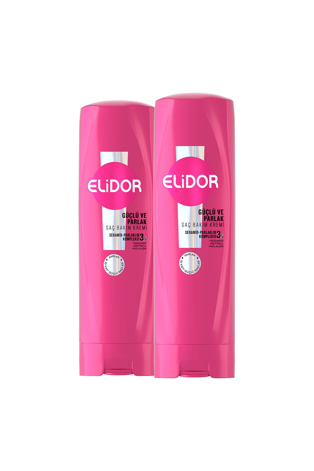 Saç Bakım Kremi Güçlü ve Parlak 350 ml x2 — SET.UNİ.2840 — تصویر 3 از 8