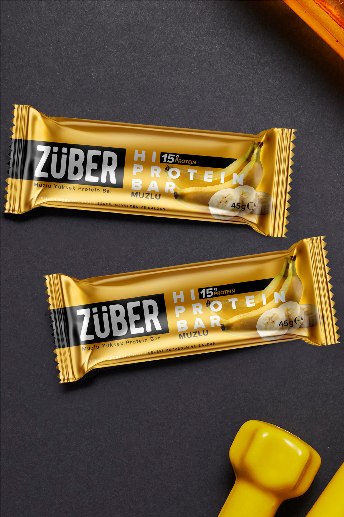 Hi Protein Muzlu Yüksek Protein Bar 45g x 6 Adet (15g Protein) 4