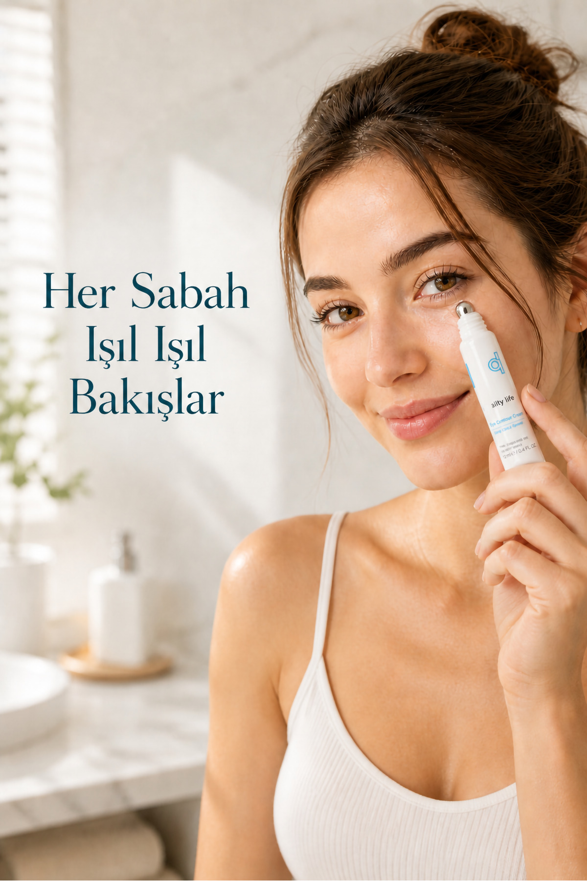 Göz Altı Kremi Göz Kremi Göz Altı Morluk Kremi Koyu Halka Kırışıklık Nemlendirici Göz Çevresi Kremi — gözaltı kremi torbalanma kafein arbutin — تصویر 6 از 7