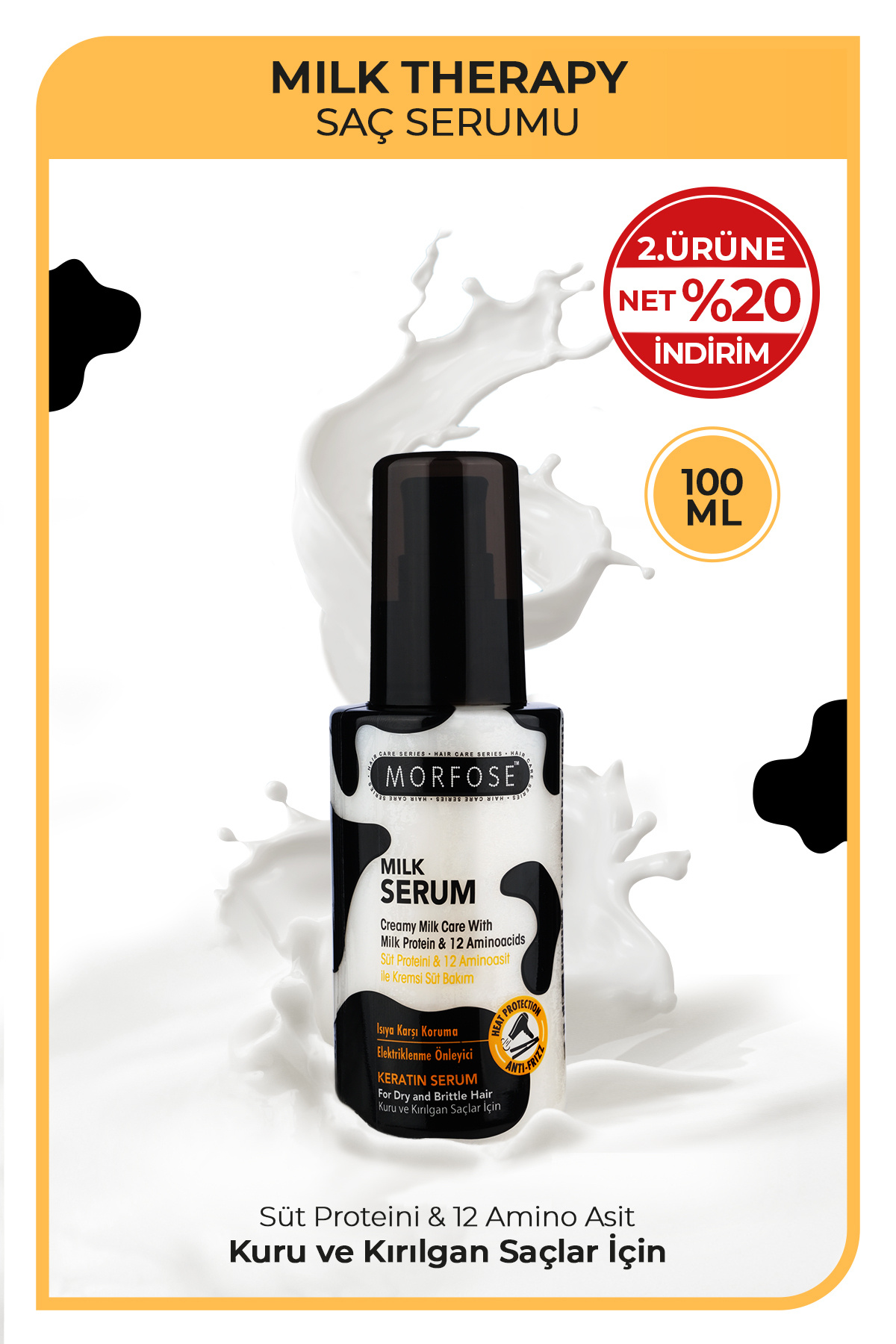Morfose Milk Therapy Keratin Saç Serumu 100 Ml - Fiyatı, Yorumları