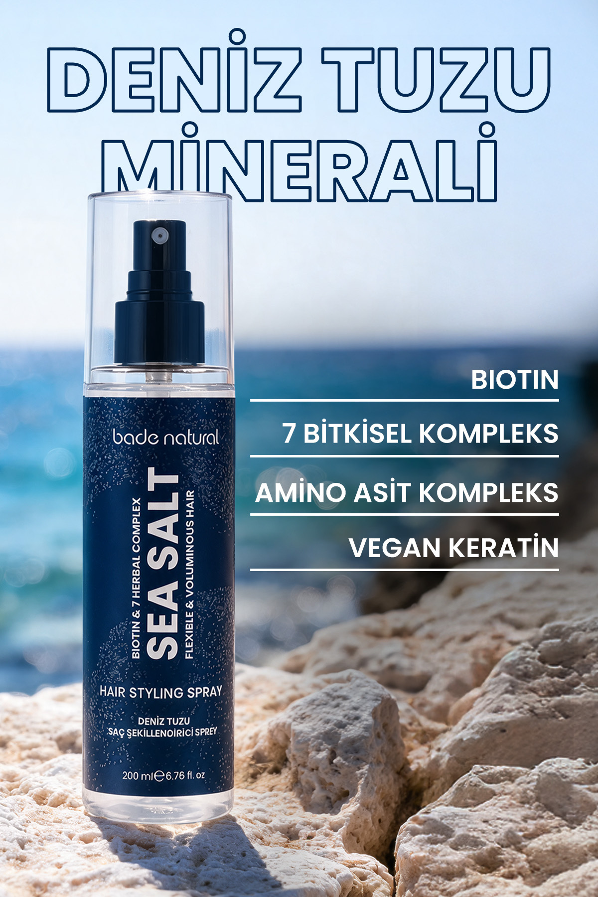 Deniz Tuzu Şekillendirici Saç Spreyi 200 ml — BN.0516 — تصویر 5 از 8