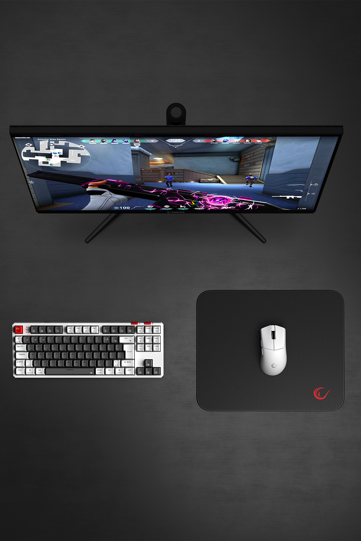 Blitz M 35x29 Cm Dikişli Neutral Kumaş Oyuncumouse Pad-siyah 5